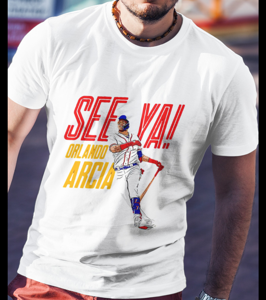 Orlando Arcia See Ya Atlanta Braves MLBPA T-Shirt