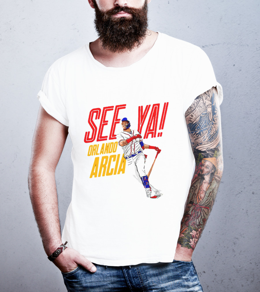 Orlando Arcia See Ya Atlanta Braves MLBPA T-Shirt