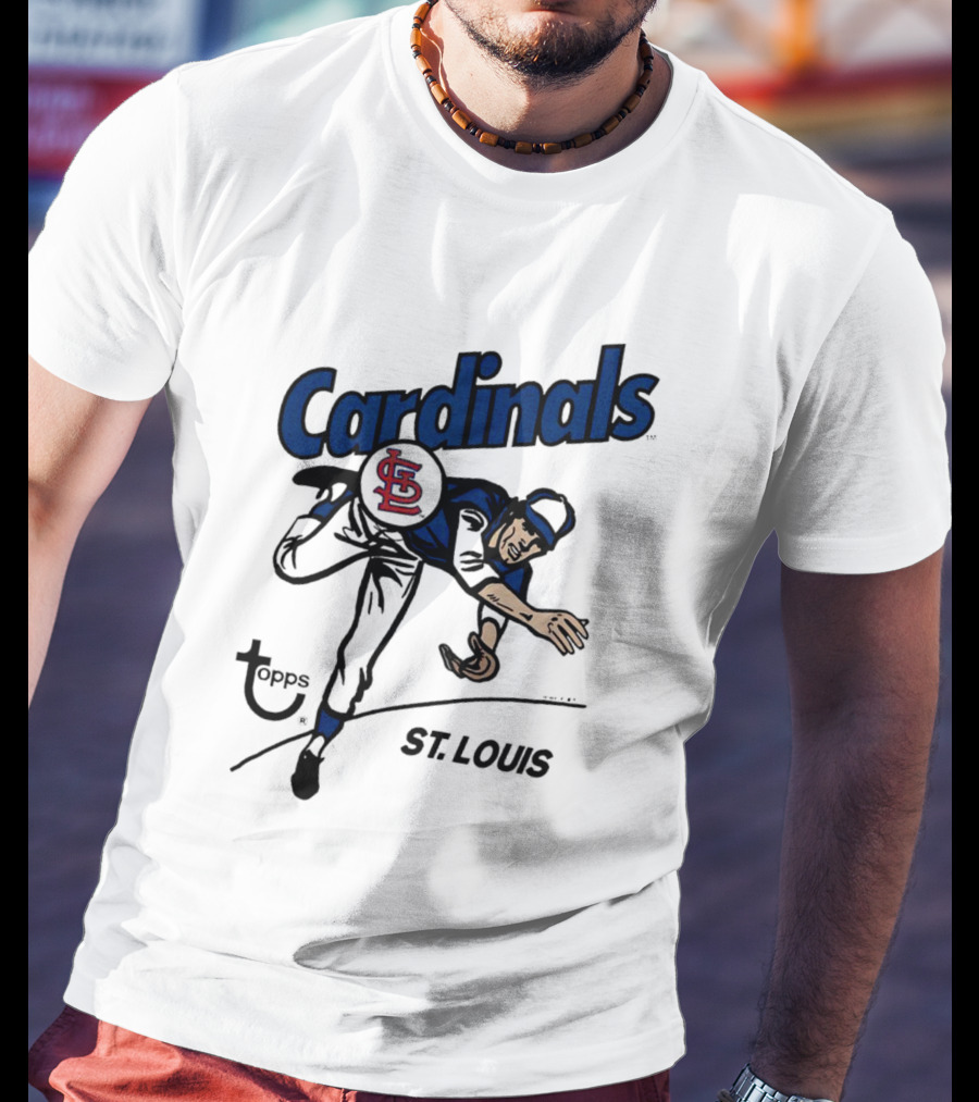 St. Louis Cardinals Topps Baseball Player T-Shirt
