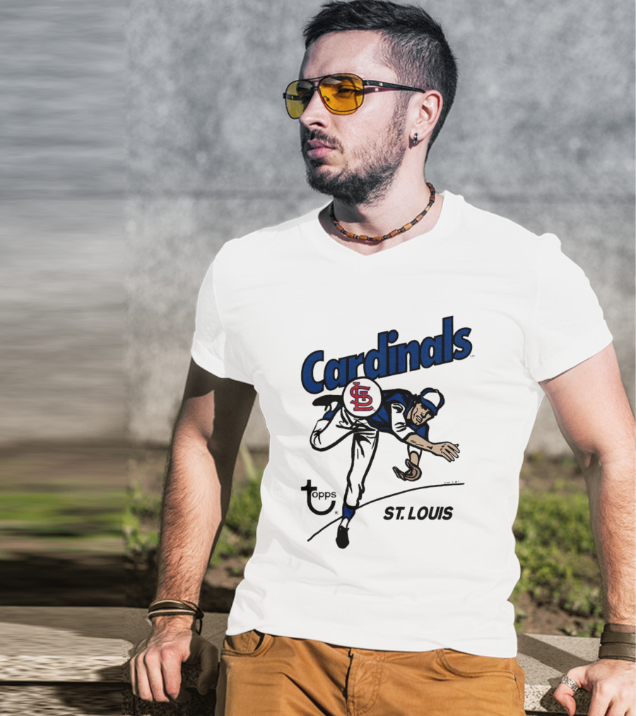 St. Louis Cardinals Topps Baseball Player T-Shirt