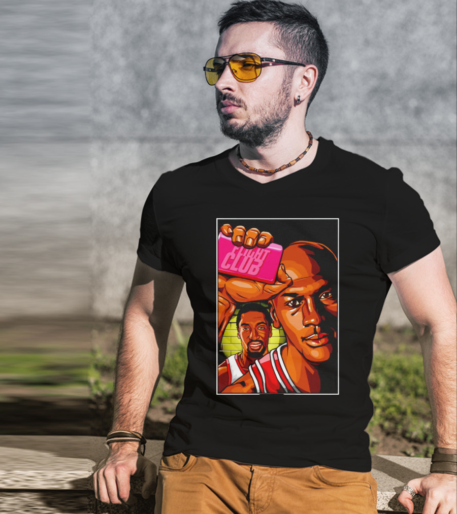 Flight Club Kobe Bryant Michael Jordan Basketball Legends T-Shirt