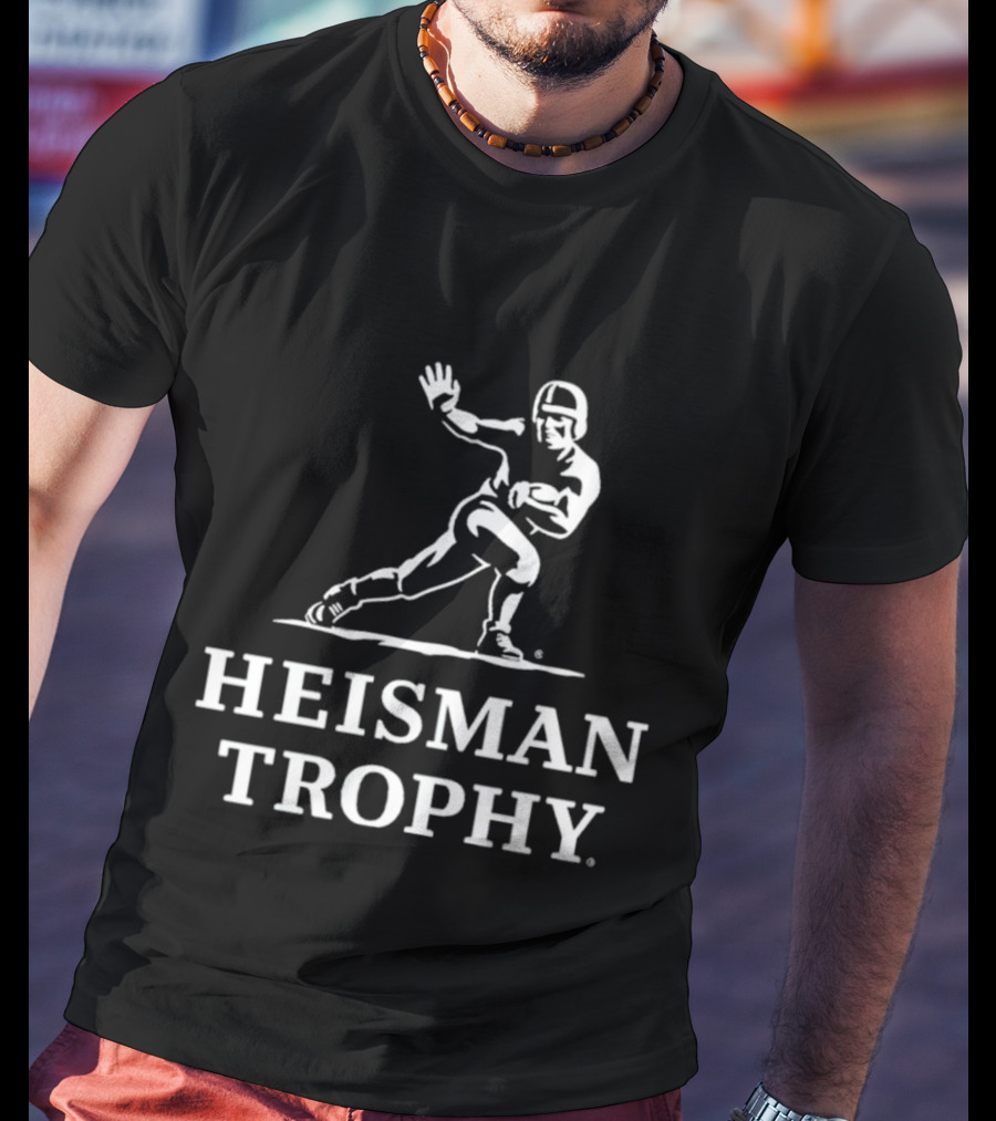 Heisman Trophy Football Player Logo Athletic Award T-Shirt