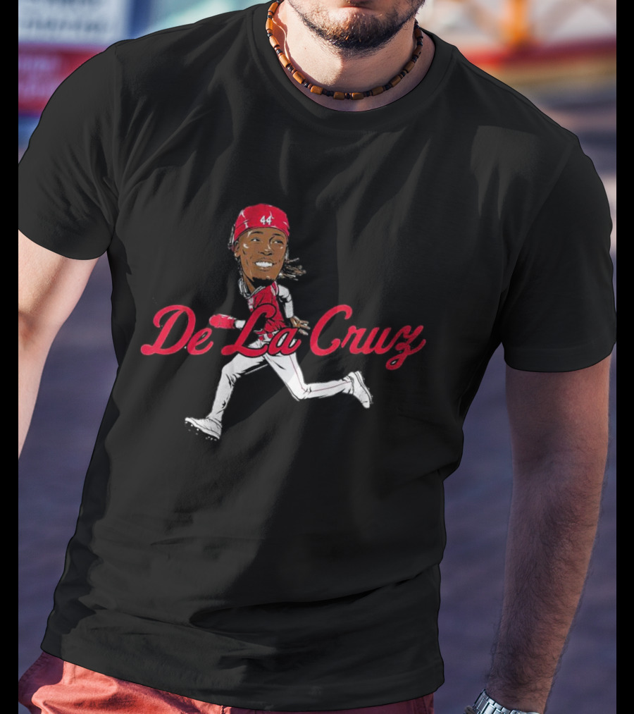 Elly De La Cruz Cincinnati Reds 44 Caricature T-Shirt