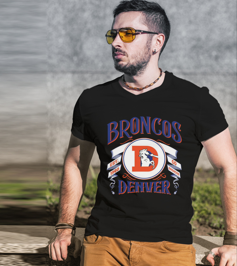 Broncos Denver Est 1960 Go Broncos T-Shirt