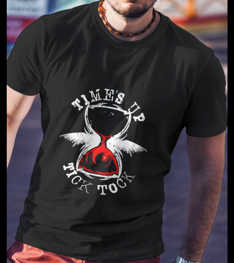Time’s Up Tick Tock Winged Hourglass T-Shirt