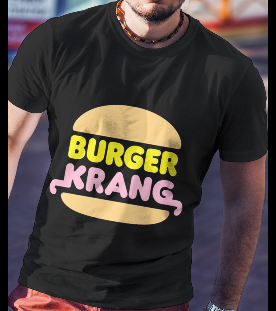 Burger Krang Neon Comic T-Shirt