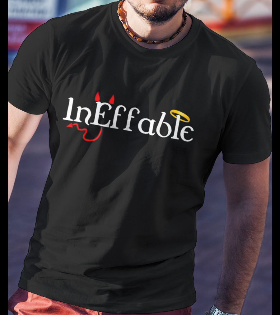 InEffable Angels And Demons Halo And Devil Horns T-Shirt