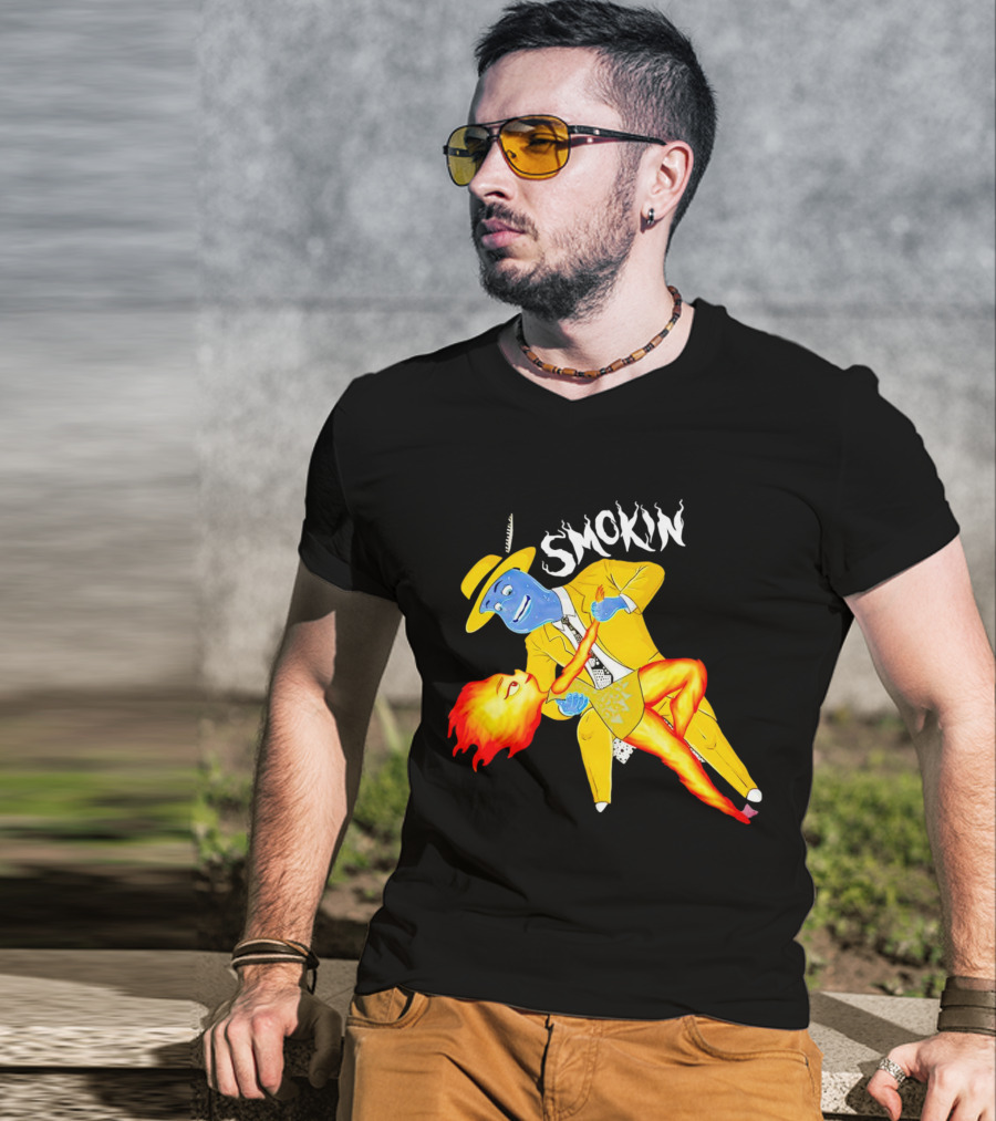 Smokin Ember Lumen Dancing With Lake Ripple In Yellow Suit T-Shirt