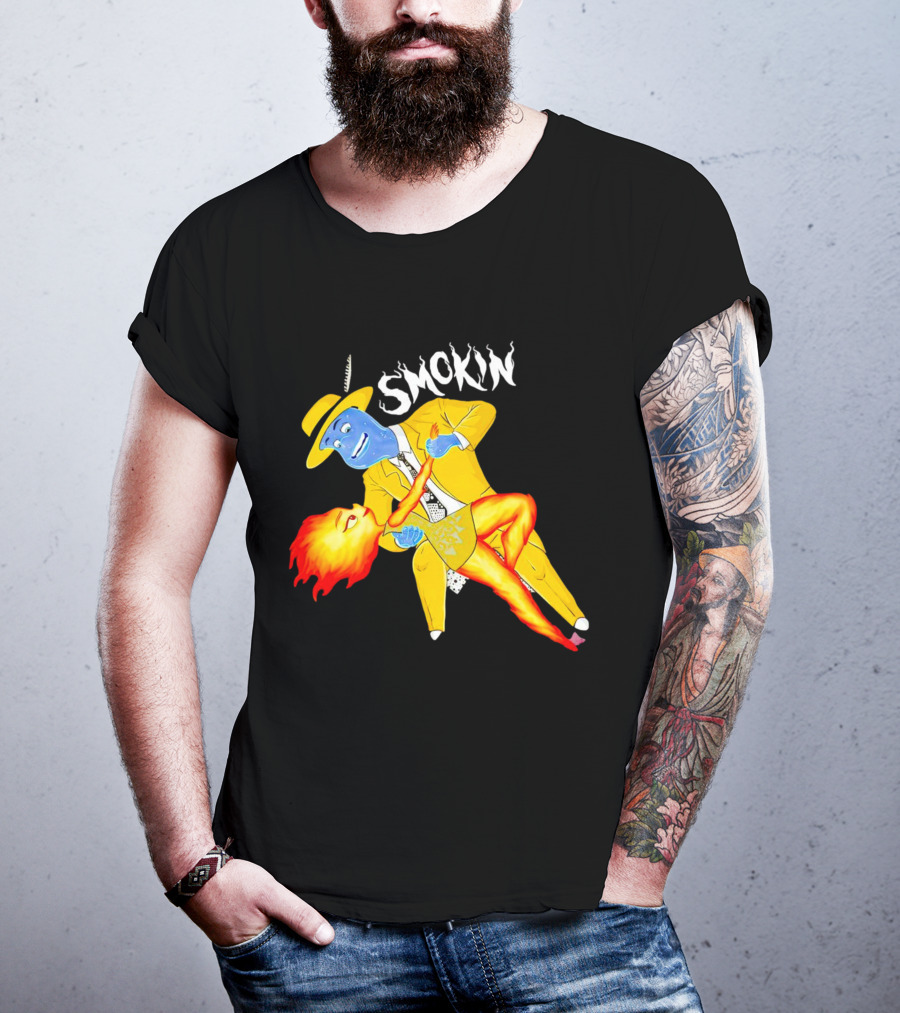 Smokin Ember Lumen Dancing With Lake Ripple In Yellow Suit T-Shirt