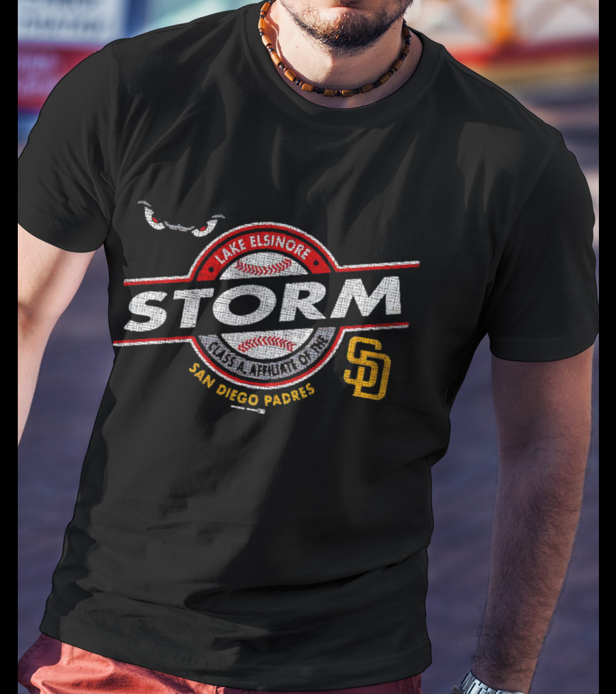 Lake Elsinore Storm Baseball San Diego Padres Affiliate Retro T-Shirt