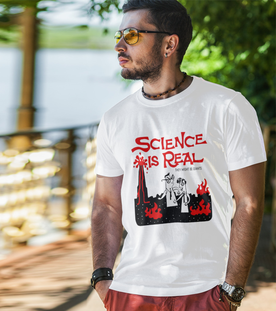 Science Is Real They Might Be Giants Lava Cartoon T-Shirt