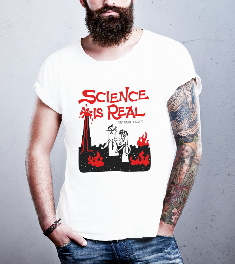 Science Is Real They Might Be Giants Lava Cartoon T-Shirt