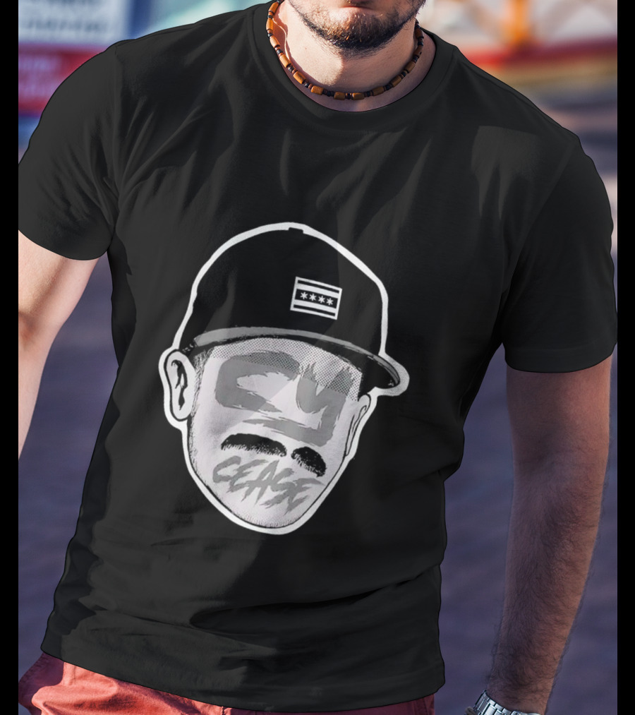 Chicago White Baseball Cy Cease Hat T-Shirt
