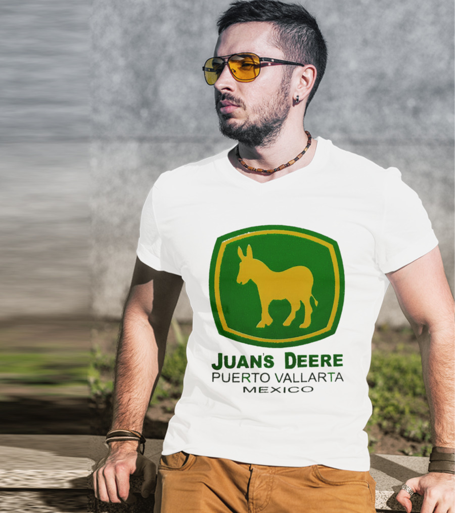Juans Deere Puerto Vallarta Mexico Donkey T-Shirt