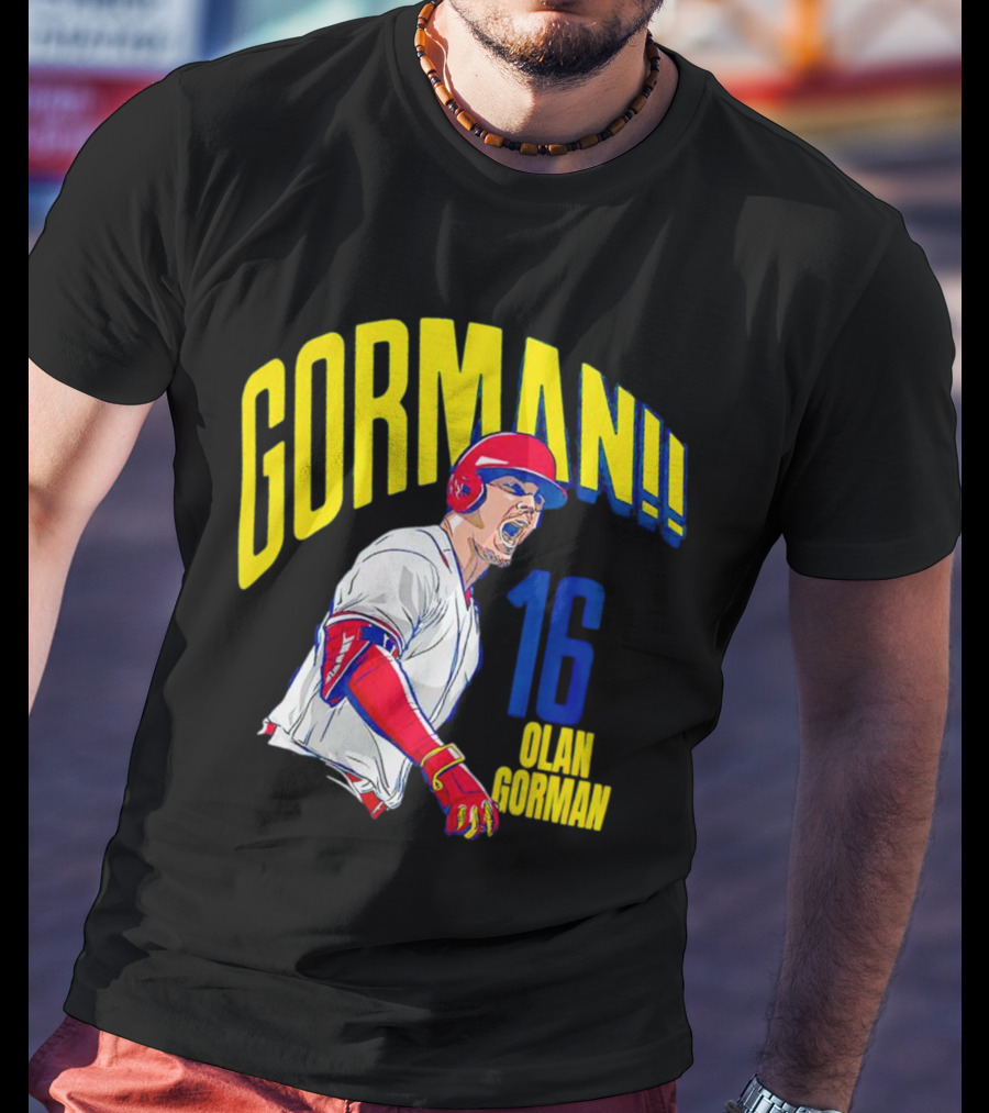 Gorman 16 Nolan Gorman St. Louis Cardinals MLBPA T-Shirt