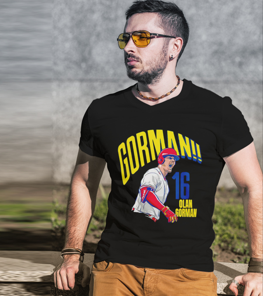 Gorman 16 Nolan Gorman St. Louis Cardinals MLBPA T-Shirt