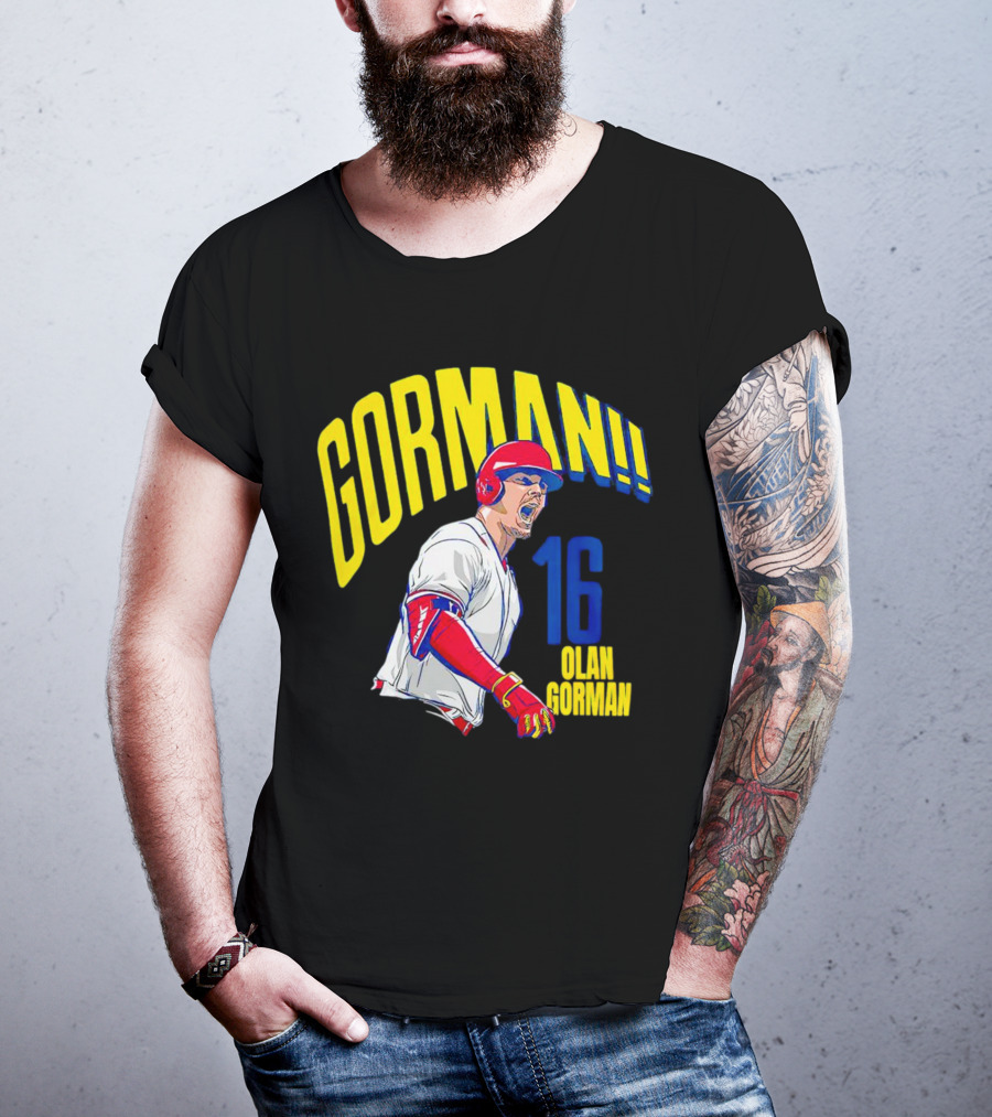 Gorman 16 Nolan Gorman St. Louis Cardinals MLBPA T-Shirt