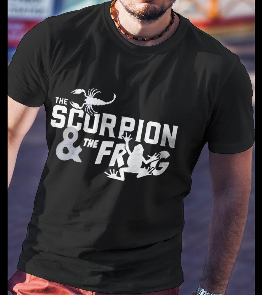 The Scorpion And The Frog Text Image With Scorpion And Frog T-Shirt