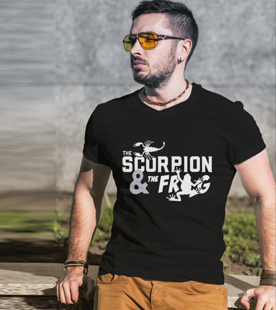 The Scorpion And The Frog Text Image With Scorpion And Frog T-Shirt