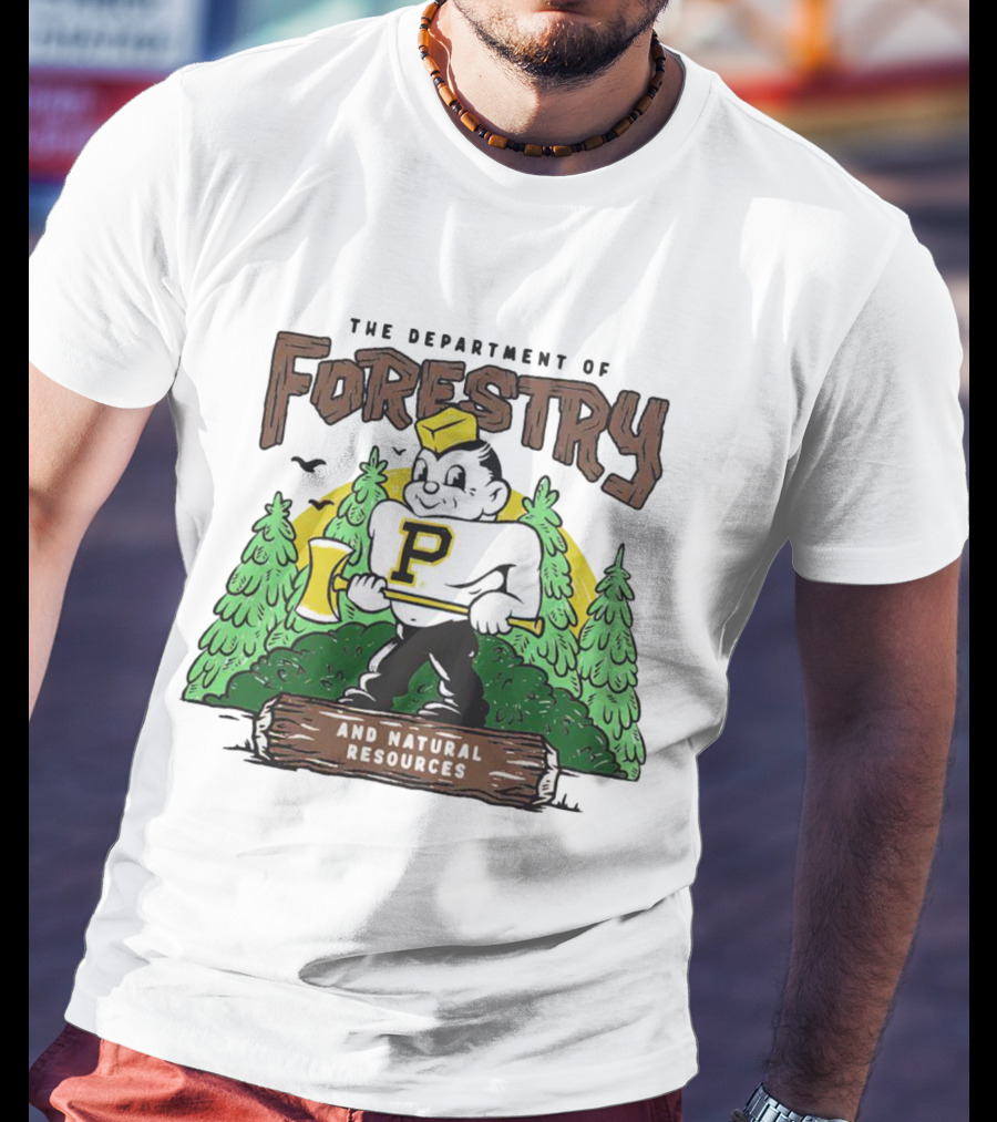 Purdue Boilermakers Forestry And Natural Resources Department Lumberjack T-Shirt