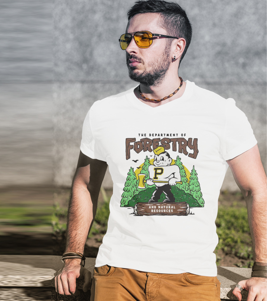 Purdue Boilermakers Forestry And Natural Resources Department Lumberjack T-Shirt