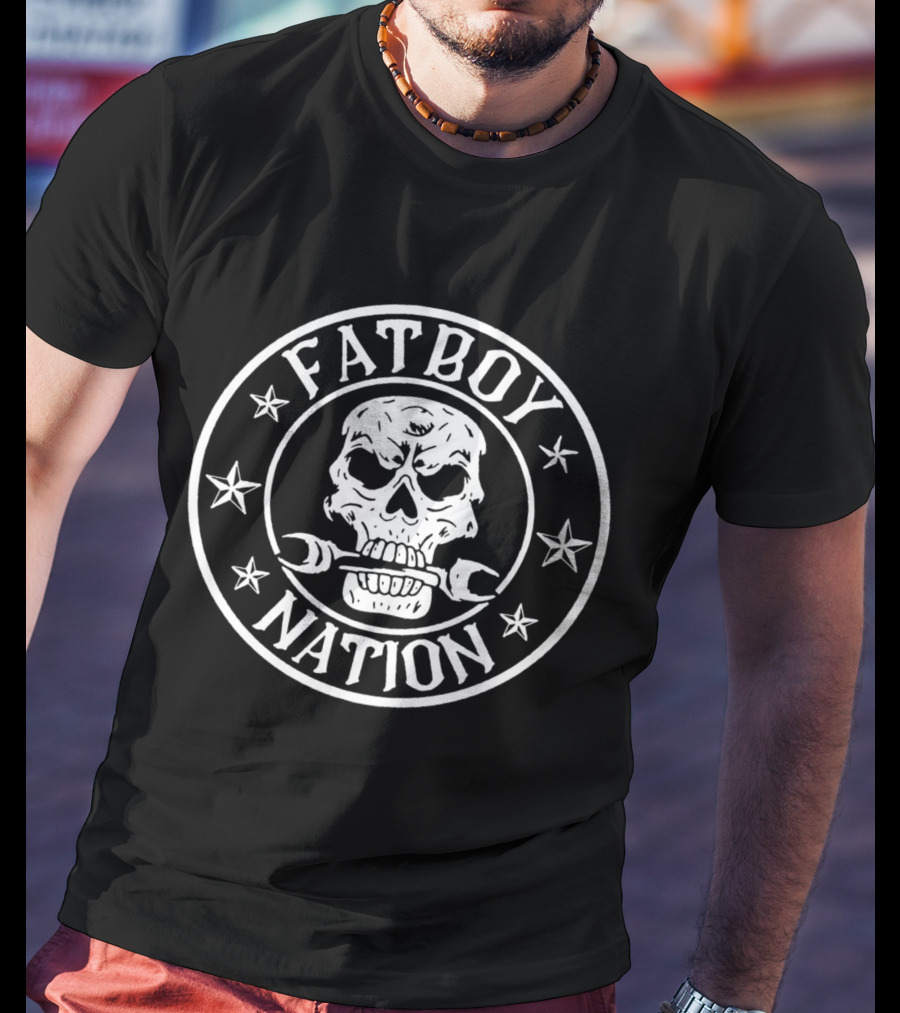 Fatboy Nation Skull Circle Stars T-Shirt
