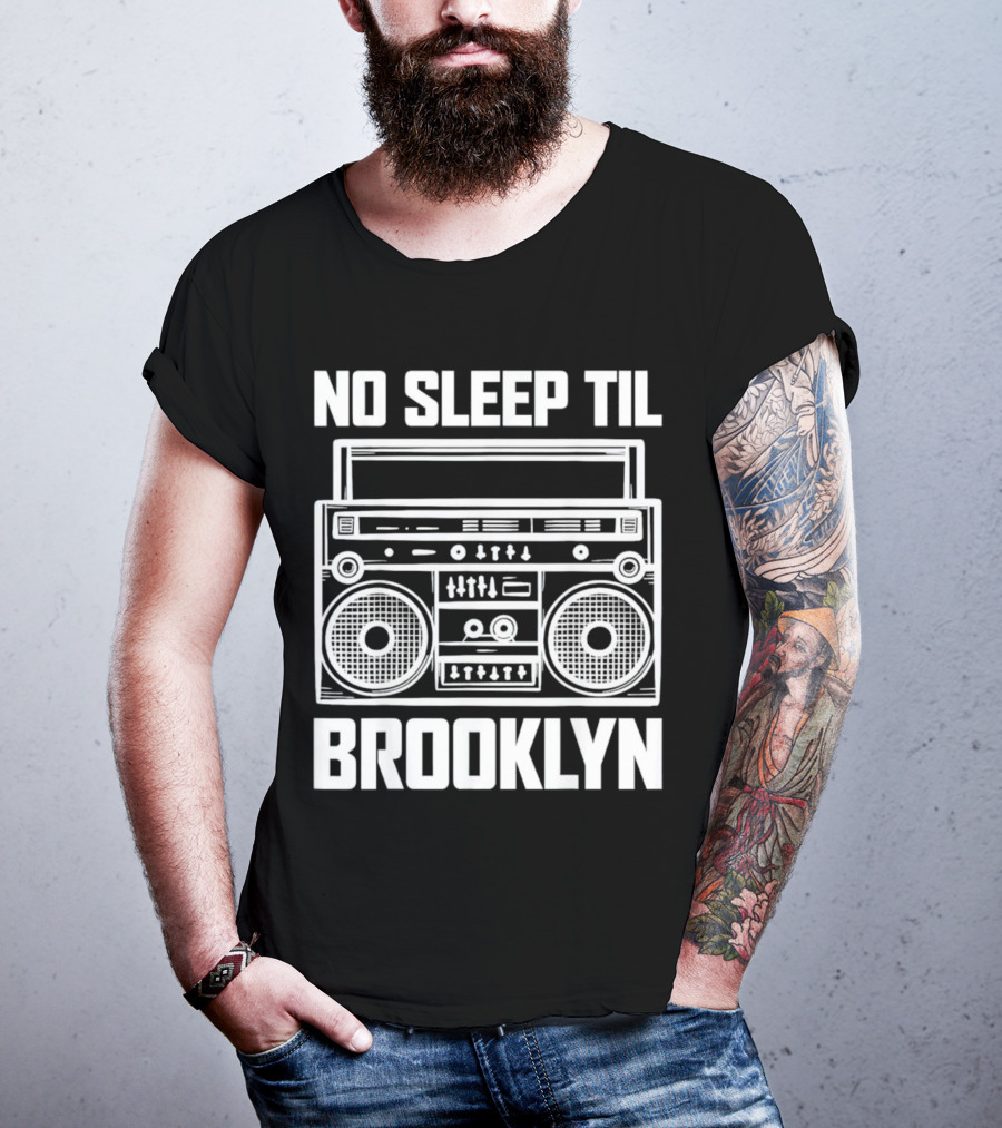 No Sleep Til Brooklyn Boombox T-Shirt