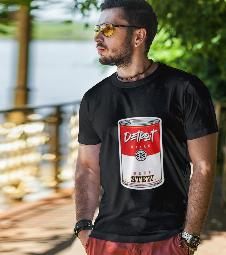 Detroit Style 313 Beef Stew Can T-Shirt