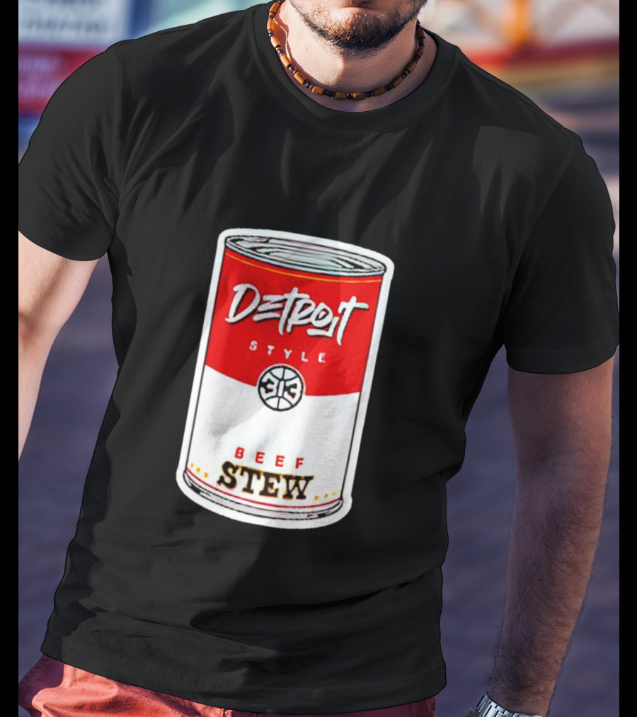Detroit Style 313 Beef Stew Can T-Shirt