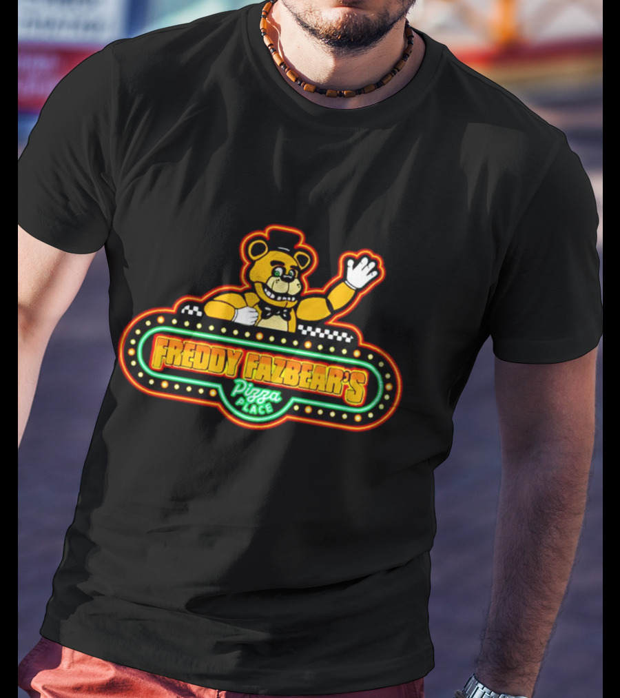 Freddy Fazbear’s Pizza Place Neon Bear T-Shirt