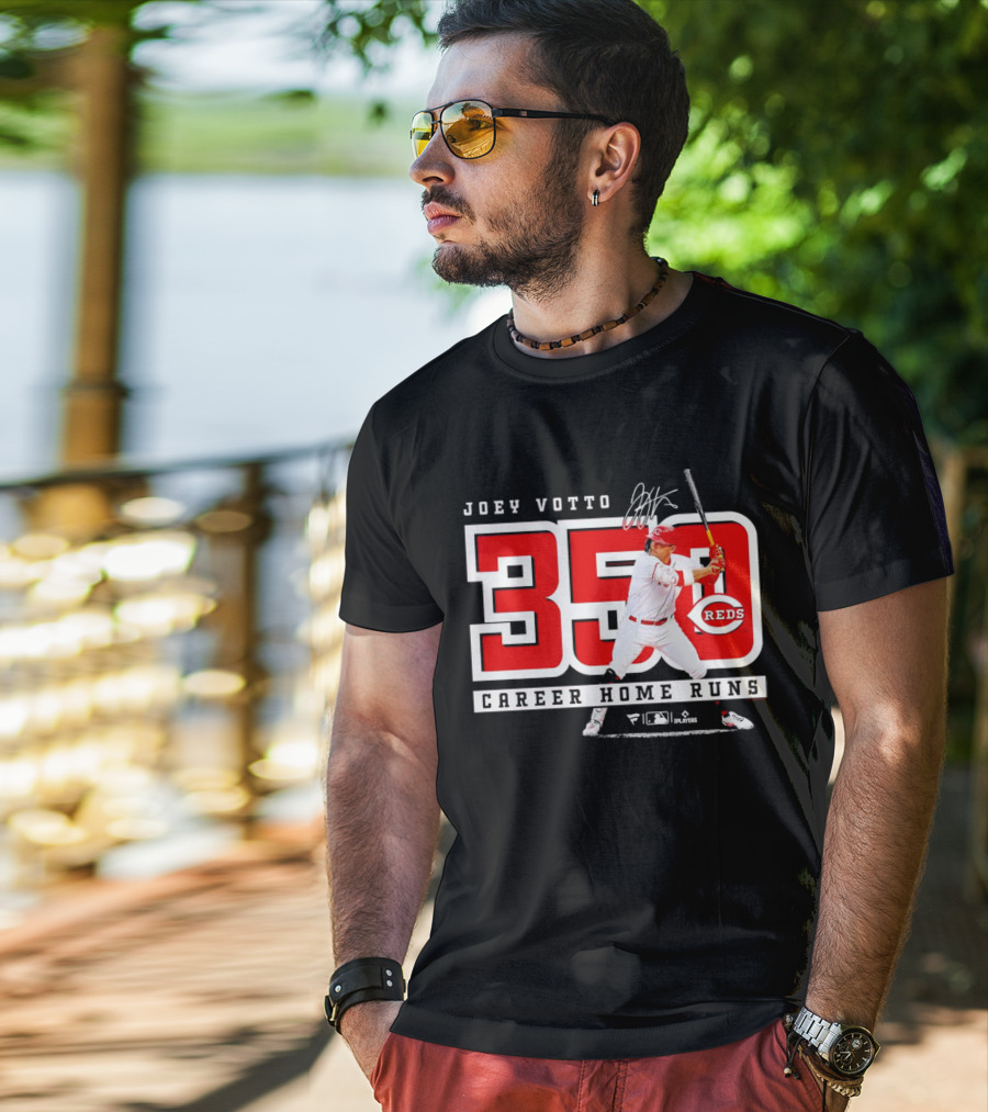 Joey Votto Reds 350 Career Home Runs Signature T-Shirt