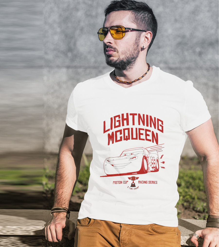 Lightning McQueen 95 Piston Cup Racing Series Winner T-Shirt