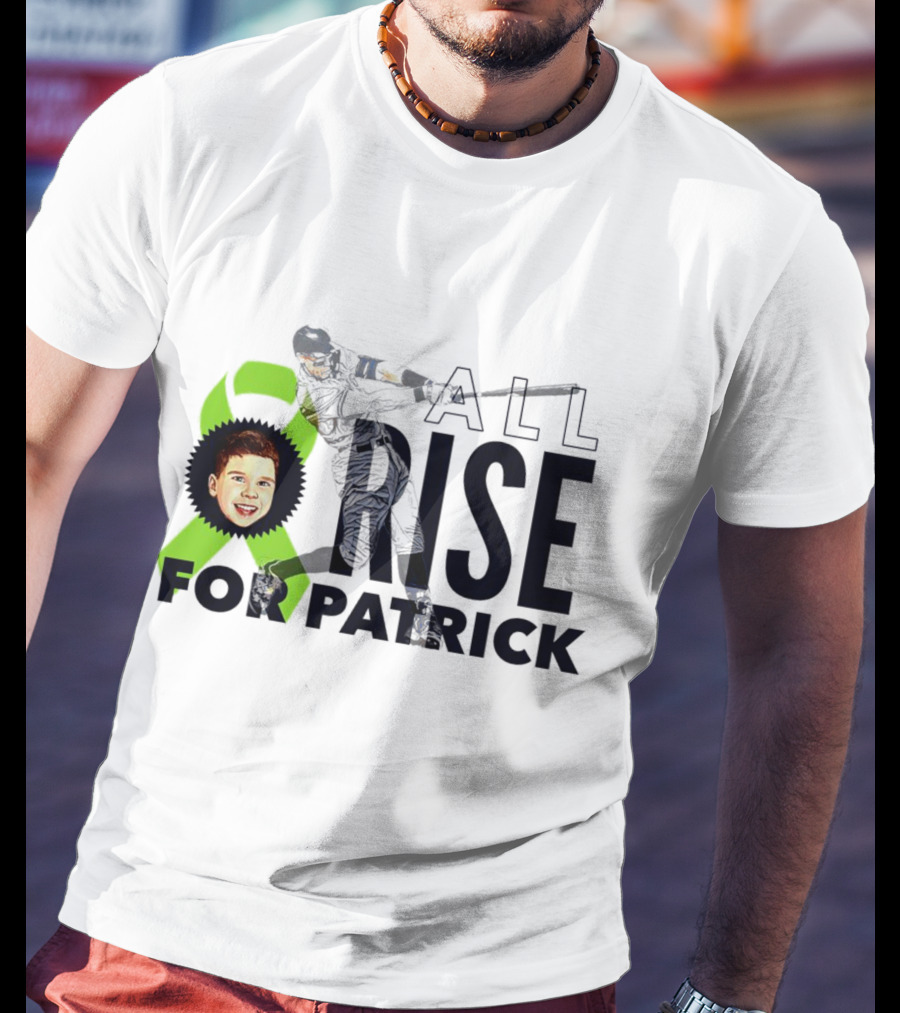 All Rise For Patrick Aaron Judge Baseball With Green T-Shirt