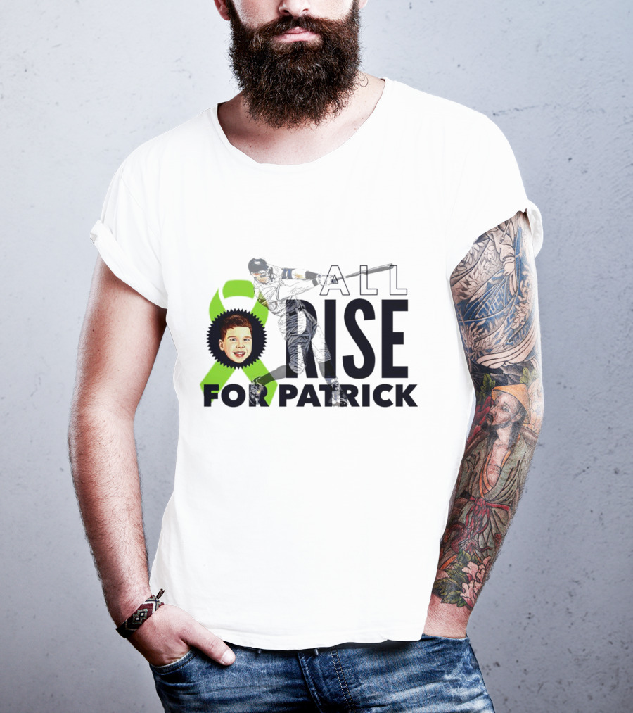 All Rise For Patrick Aaron Judge Baseball With Green T-Shirt