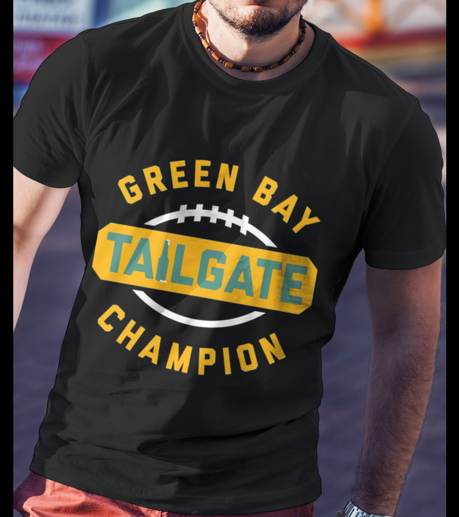 Green Bay Packers Tailgate Football Champion T-Shirt