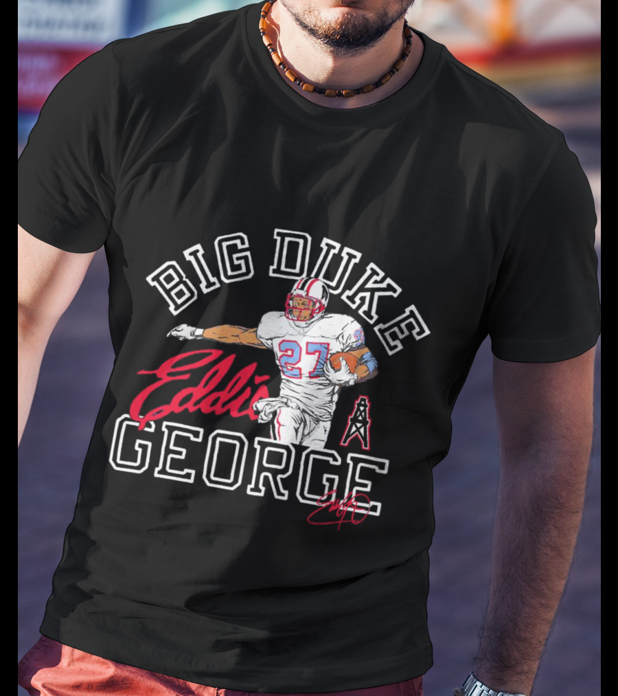Big Duke Eddie George Tennessee Titans Football 27 Player T-Shirt