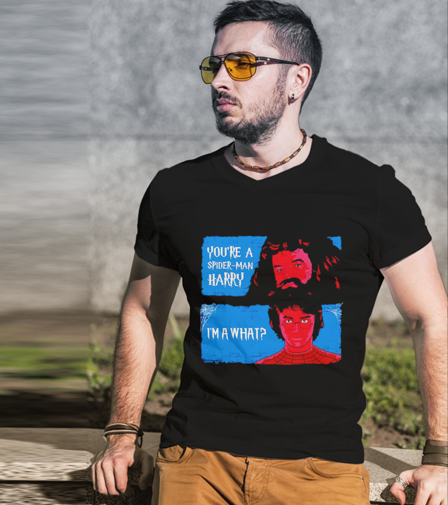 You're A Spider Man Harry I'm A What Parody Mashup With Wizard And Superhero T-Shirt