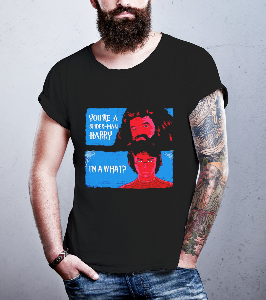 You're A Spider Man Harry I'm A What Parody Mashup With Wizard And Superhero T-Shirt