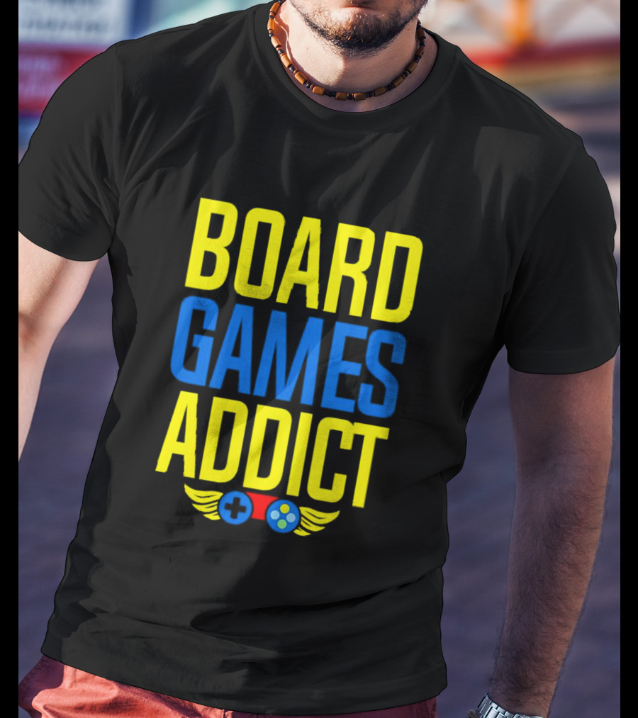 Board Games Addict Controller Wings T-Shirt