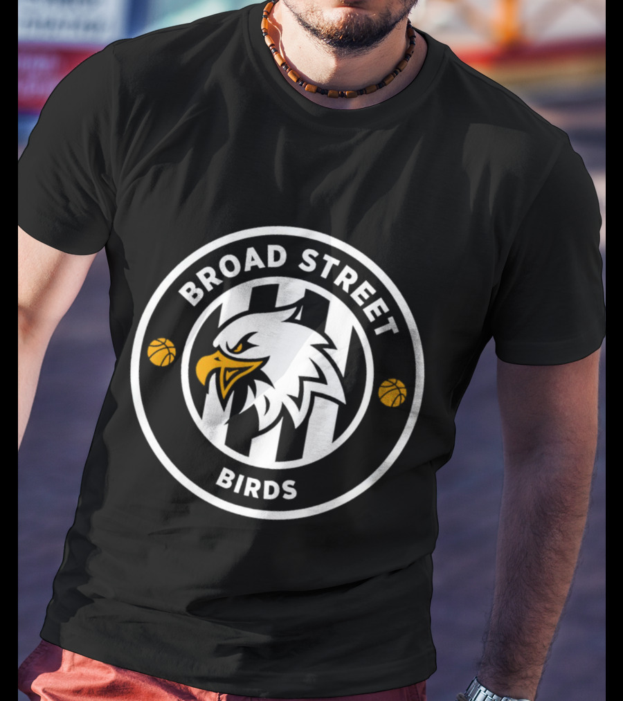 Broad Street Birds Basketball Eagle Emblem T-Shirt