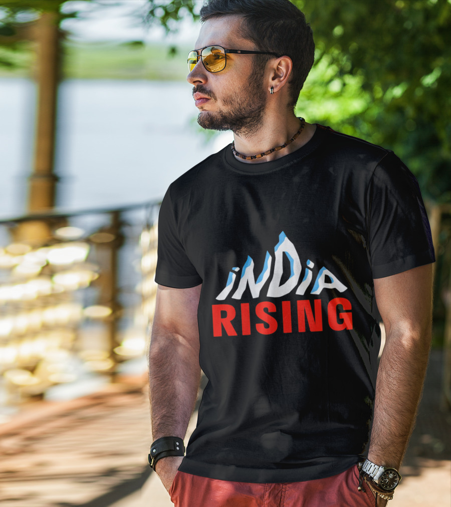 India Rising Mountain Peaks Alps T-Shirt