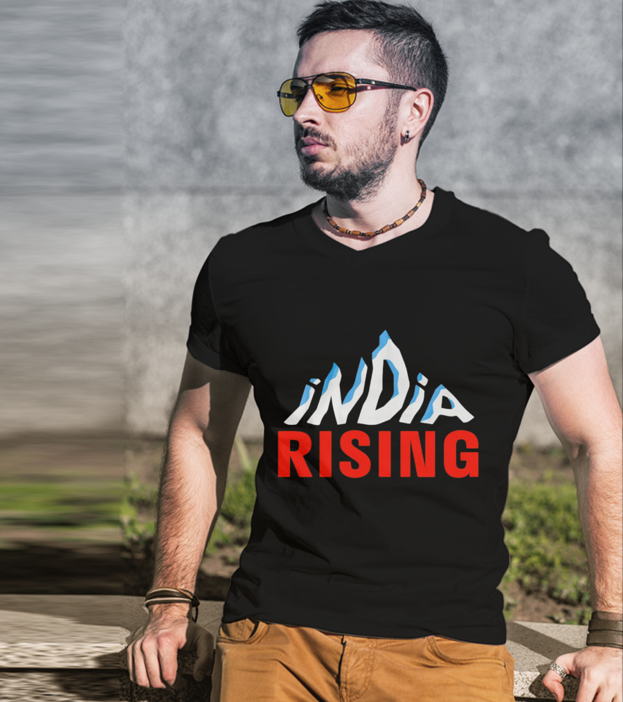 India Rising Mountain Peaks Alps T-Shirt