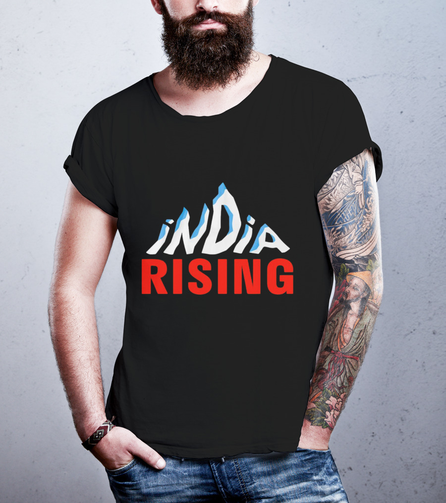 India Rising Mountain Peaks Alps T-Shirt