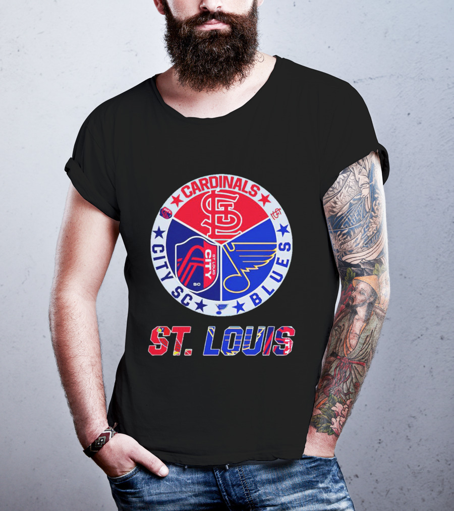 ST Louis Cardinals City SC Blues T-Shirt