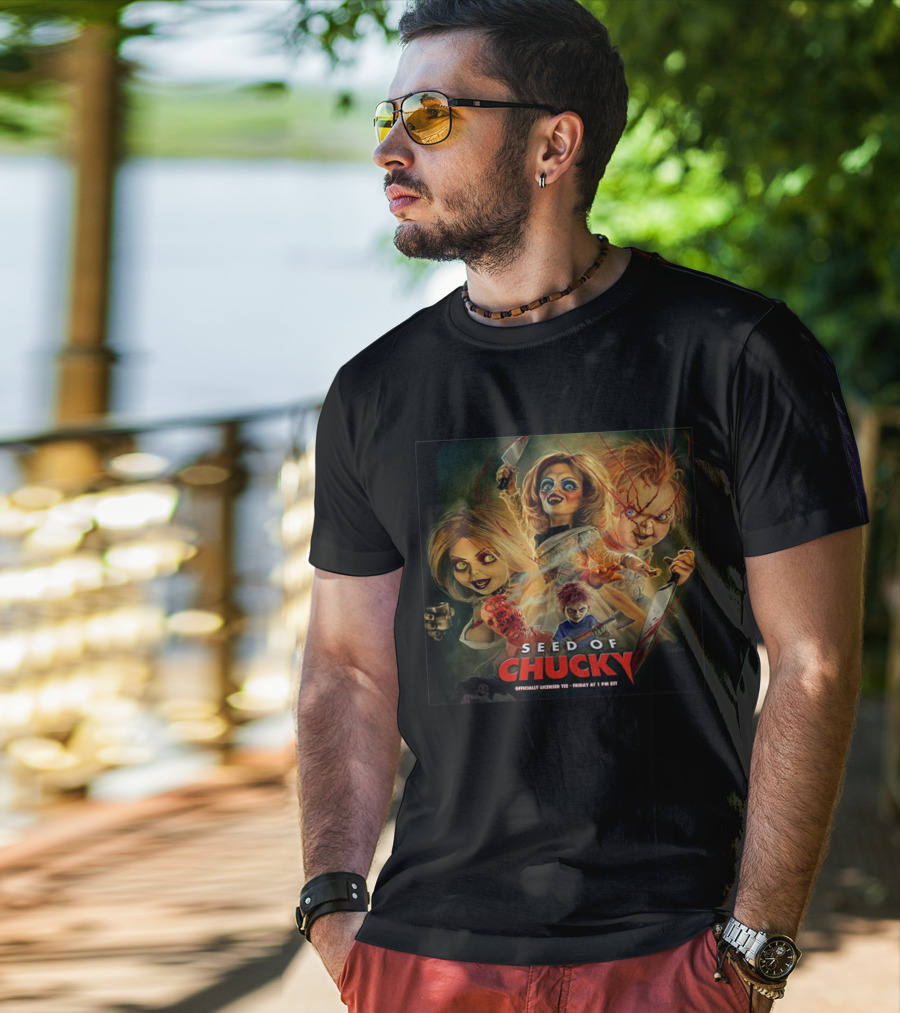 Seed Of Chucky Officially Licensed Tee Featuring Iconic Horror Characters T-Shirt