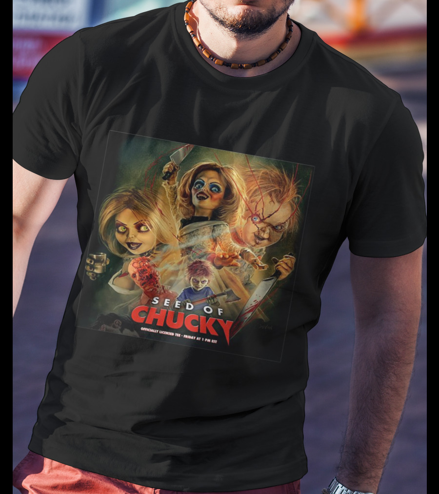 Seed Of Chucky Officially Licensed Tee Featuring Iconic Horror Characters T-Shirt