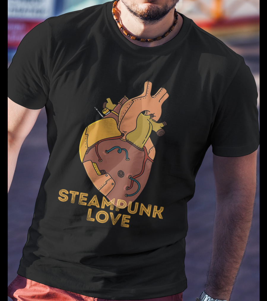 STEAMPUNK LOVE Mechanical Heart T-Shirt