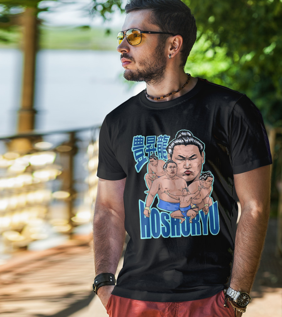 Hoshoryu Sumo Wrestler Action Poses And Expressions T-Shirt