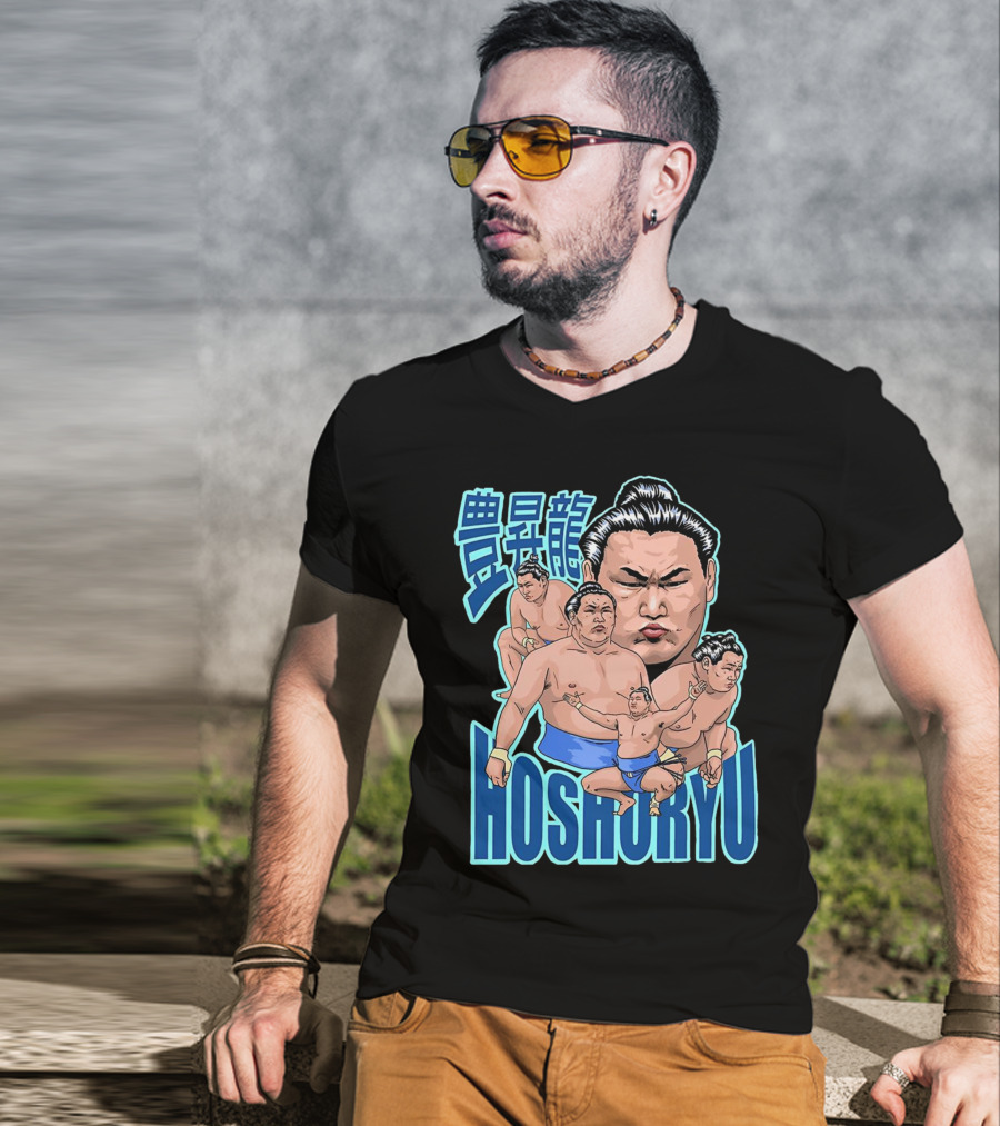 Hoshoryu Sumo Wrestler Action Poses And Expressions T-Shirt