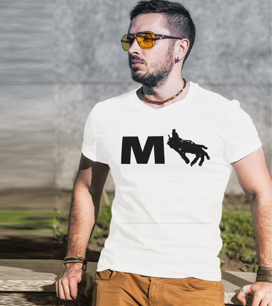 Monkeypaw Productions M With Hand Silhouette Jordan Peele T-Shirt